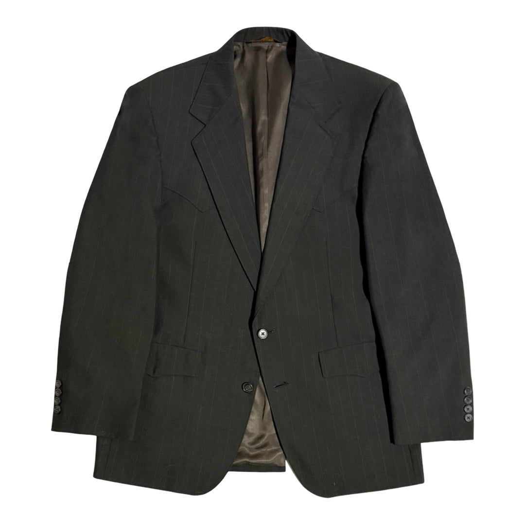 1970’S BOB’S WESTERNWEAR MADE IN USA BROWN PINSTRIPE WESTERN COWBOY SUIT 40R