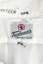 Load image into Gallery viewer, 1950’S TAVELMAN BEVERLY HILLS MADE IN USA COTTON TUXEDO SHIRT X-LARGE
