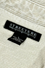 Cargar imagen en el visor de la galería, 1990’S STRUCTURE OVERSIZED CORDUROY 1/4 ZIP L/S SHIRT XX-LARGE
