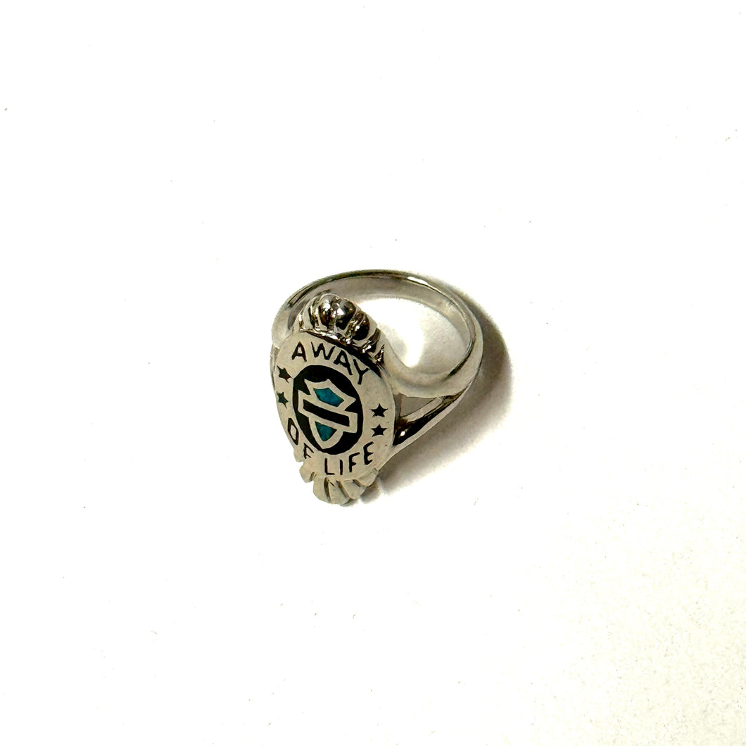 1980’S HARLEY DAVIDSON TURQUOSIE SILVERTONE RING