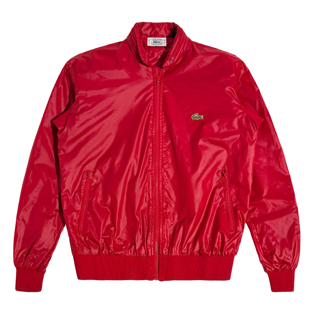 1980’S IZOD LACOSTE CROPPED HOODED PACKABLE WINDBREAKER JACKET MEDIUM