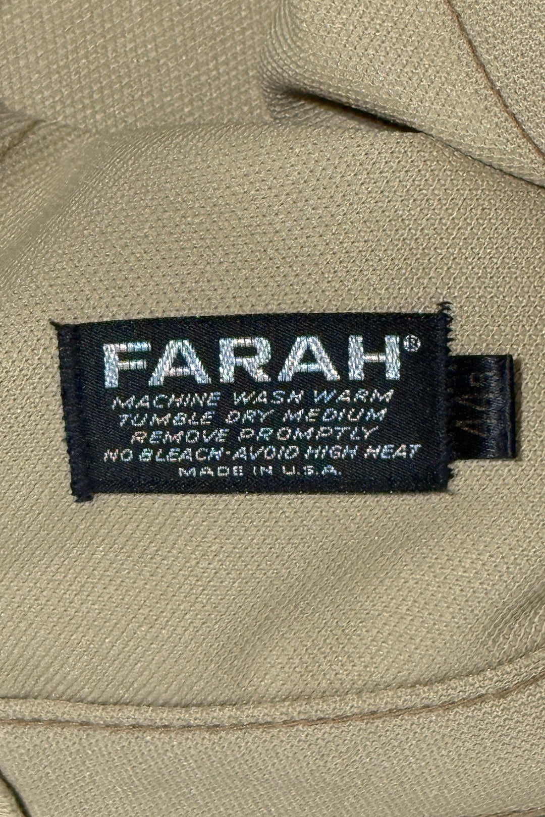 1970’S FARAH MADE IN USA CROPPED LEATHER ACCENTED PEARL SNAP WESTERN JACKET LARGE