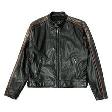 Load image into Gallery viewer, 1990’S HARLEY DAVIDSON EMBRODIERED LEATHER ZIP JACKET LARGE
