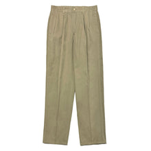 Load image into Gallery viewer, 1990’S POLO RALPH LAUREN MADE IN USA PLEATED KHAKI TROUSERS 30 X 32
