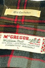 Load image into Gallery viewer, 1950’S MCGREGOR MADE IN USA “WILLIAM TELL” CROPPED LOOP COLLAR WOOL OLD LOCHABER TARTAN PLAID FLANNEL SHIRT LARGE
