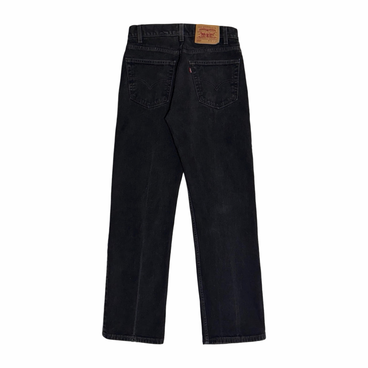 Levi's 505 faded black jeans back