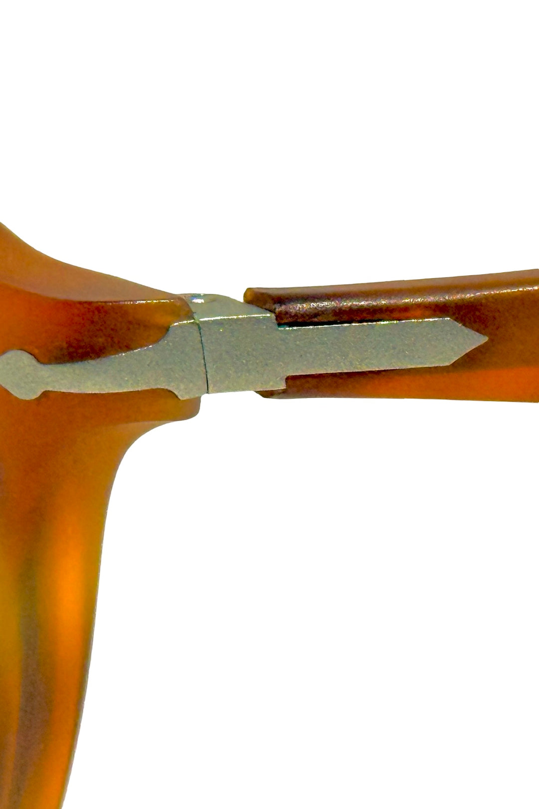 2000’S PERSOL HANDMADE IN ITALY HAVANA / BLUE CRYSTAL POLARIZED TORTIOISE SHELL MATTE ACETATE SUNGLASSES