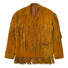 Load image into Gallery viewer, 1950’S TREGO’S WESTERNWEAR MADE IN USA FRINGED WESTERN LEATHER JACKET MEDIUM
