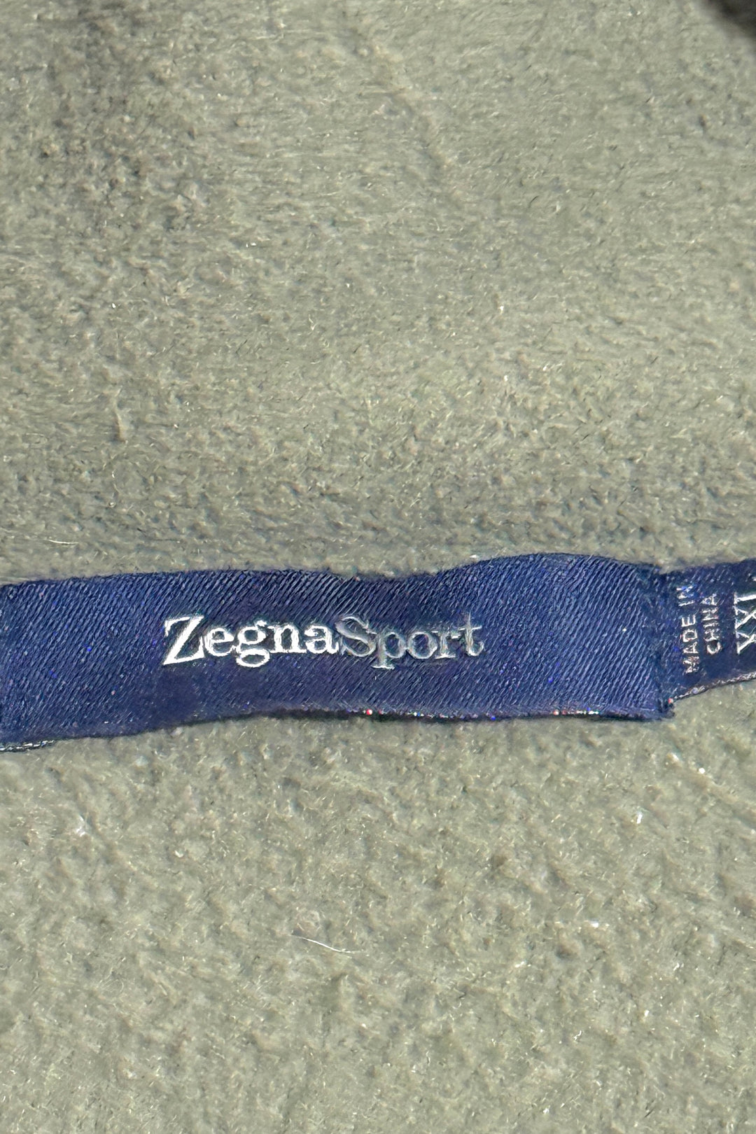 2000’S ZEGNA SPORT MILITARY STYLE SHERPA ZIP JACKET X-LARGE