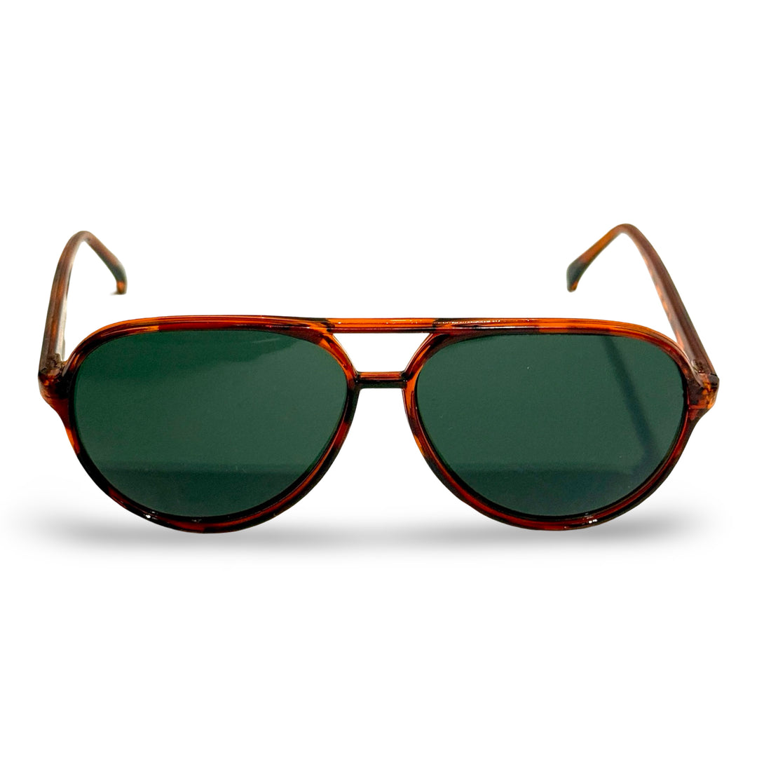 1970’S TORTOISE SHELL ACETATE SMOKE LENSE AVIATOR SUNGLASSES