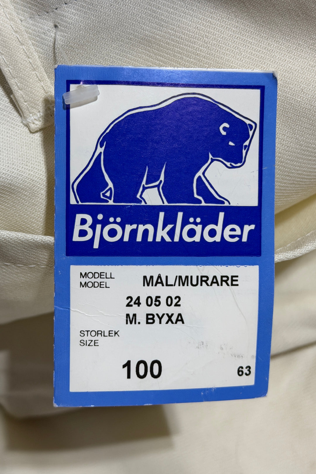 1990’S DEADSTOCK BJÖRNKLÄDER MADE IN SWEDEN PLEATED DOUBLE KNEE CARPENTER PAINTER PANTS 36 X 30