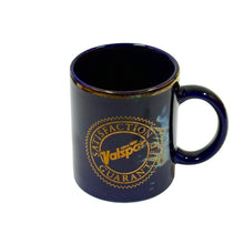 Load image into Gallery viewer, 1970’S COLONY PAINTS MADE IN USA GOLD &amp; BLUE ENAMELED CERAMIC MUG
