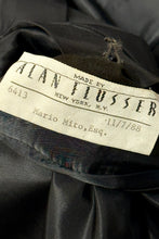 Load image into Gallery viewer, 1980’S ALAN FLUSSER MADE IN USA NAVY &amp; BLACK TUXEDO SUIT 38S
