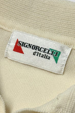 Cargar imagen en el visor de la galería, 1960’S SIGNORCELLI MADE IN ITALY CROPPED KNIT S/S B.D. POLO SHIRT MEDIUM
