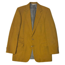 Load image into Gallery viewer, 1990’S AQUASCUTUM UNION MADE IN CANADA GOLD HERRINGBONE SUIT JACKET 42R
