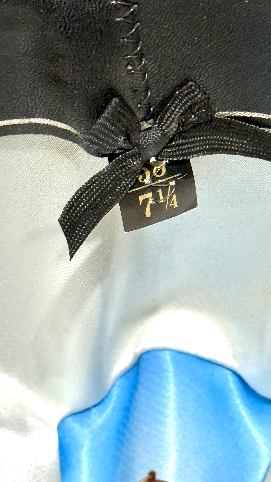 1990’S STETSON MADE IN USA “TYLER” BLACK XXXX BEAVER WOOL FELT COWBOY HAT 7 1/4