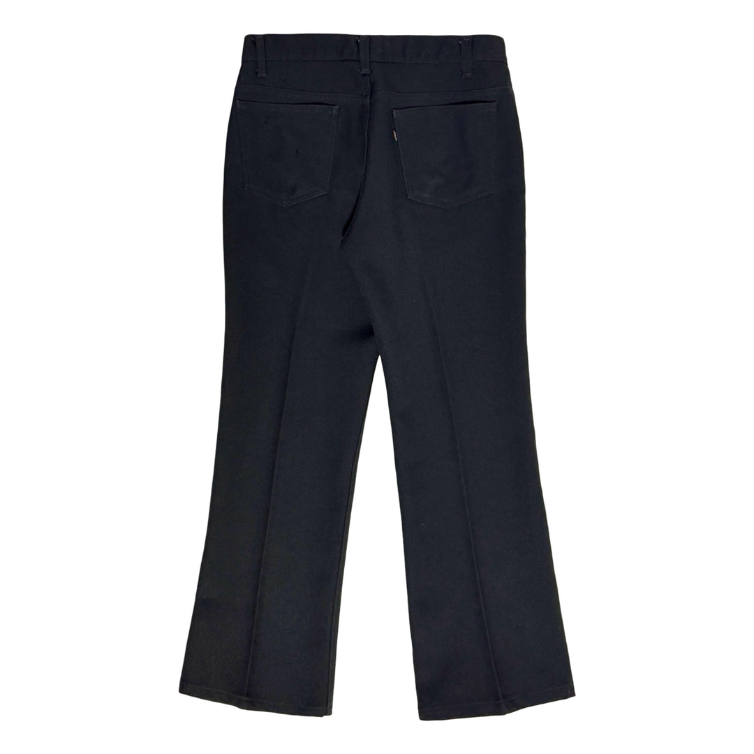 1980’S LEVI’S STAPREST 517 MADE IN USA BLACK COWBOY CUT WESTERN BOOTCUT PANTS 32 X 28