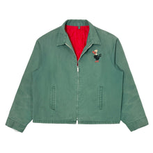 Load image into Gallery viewer, 1970’S BIG MAC MADE IN USA CROPPED FADED TWILL EMBROIDERED LINED WORKWEAR JACKET LARGE
