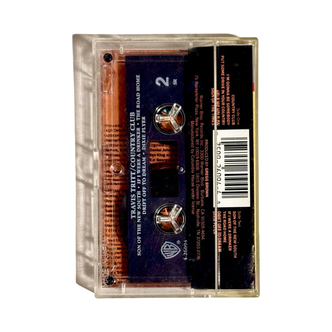 TRAVIS TRITT COUNTRY CLUB CASSETTE TAPE