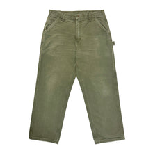 Load image into Gallery viewer, 1990’S CARHARTT OLIVE CANVAS WORKWEAR PANTS 34 X 30
