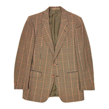 Load image into Gallery viewer, 1960’S D’AVENZA MADE IN ITALY PLAID WOOL SUIT JACKET BLAZER 40R
