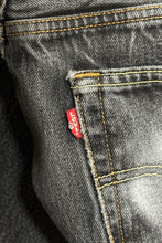 Load image into Gallery viewer, 1990’S LEVI’S 501 RED TAB FADED BLACK DENIM JEANS 34 X 30

