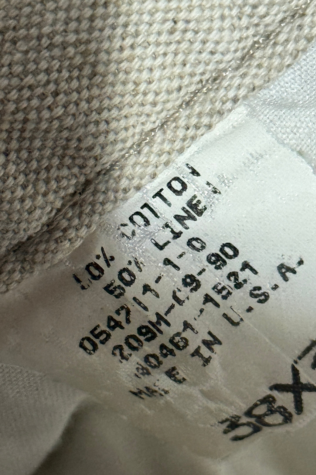 1990’S DOCKERS MADE IN USA LINEN BLEND PLEATED HIGH WAISTED PANTS 36 X 32