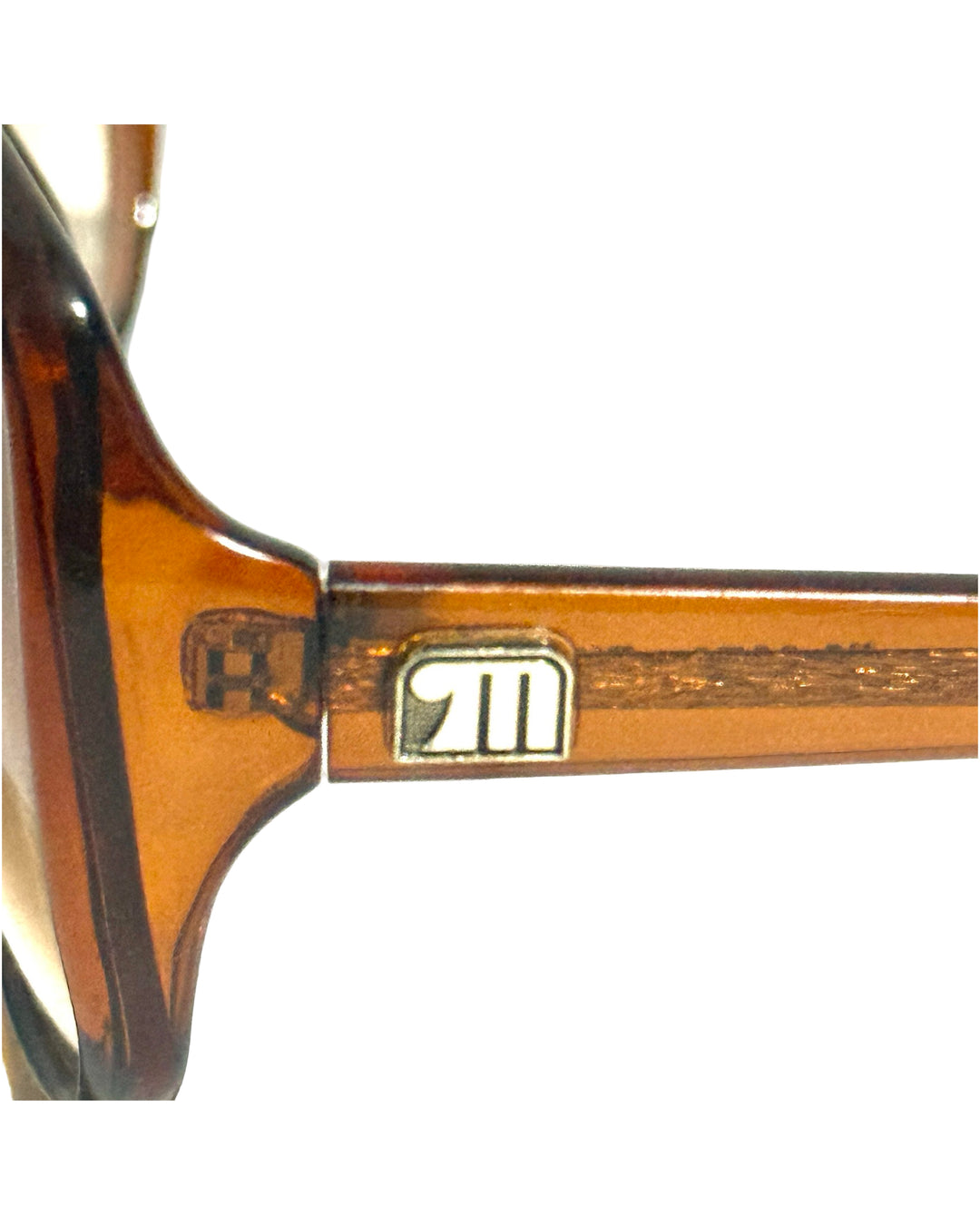 1970’S MONALISA MADE IN USA HONEY ACETATE FRAME HAVANA LENSES SUNGLASSES