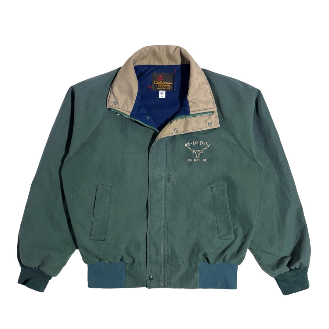 1990’S CATTLE RANCHER MADE IN USA CROPPED WINDBREAKER JACKET LARGE