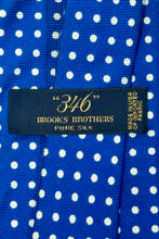 Load image into Gallery viewer, 1990’S BROOKS BROTHERS 346 MADE IN USA 100% ITALIAN SILK POLKA DOT HANDMADE TIE
