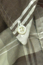 Load image into Gallery viewer, 2000’S BROOKS BROTHERS BLACK FLEECE MADE IN USA PLAID OXFORD CLOTH L/S B.D. SHIRT SMALL
