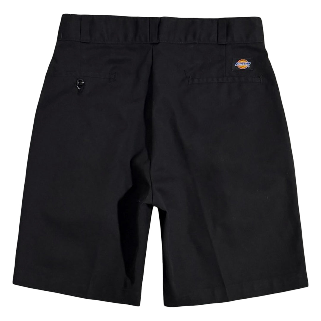 1990’S DICKIES PLEATED BLACK TWILL 8” WORK SHORTS 32