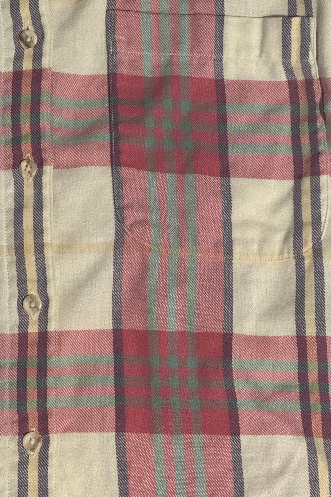 1990’S EDDIE BAUER PLAID FLANNEL L/S B.D. SHIRT LARGE
