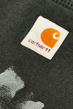 Load image into Gallery viewer, 2000’S CARHARTT THRASHED CONSTRUCTION WORKWEAR FLEECE HOODIE SWEATER LARGE
