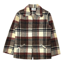 Cargar imagen en el visor de la galería, 1930’S GRANFOR’S GARMENTS MADE IN USA CROPPED PLAID WOOL ZIP JACKET SMALL
