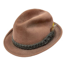 Load image into Gallery viewer, 1960’S STETSON MADE IN USA FADED WOOL FELT FEDORA HAT 7 1/8
