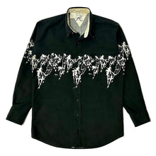 Load image into Gallery viewer, 1990’S ROPER MADE IN USA HORSE PACK WESTERN L/S B.D. SHIRT MEDIUM
