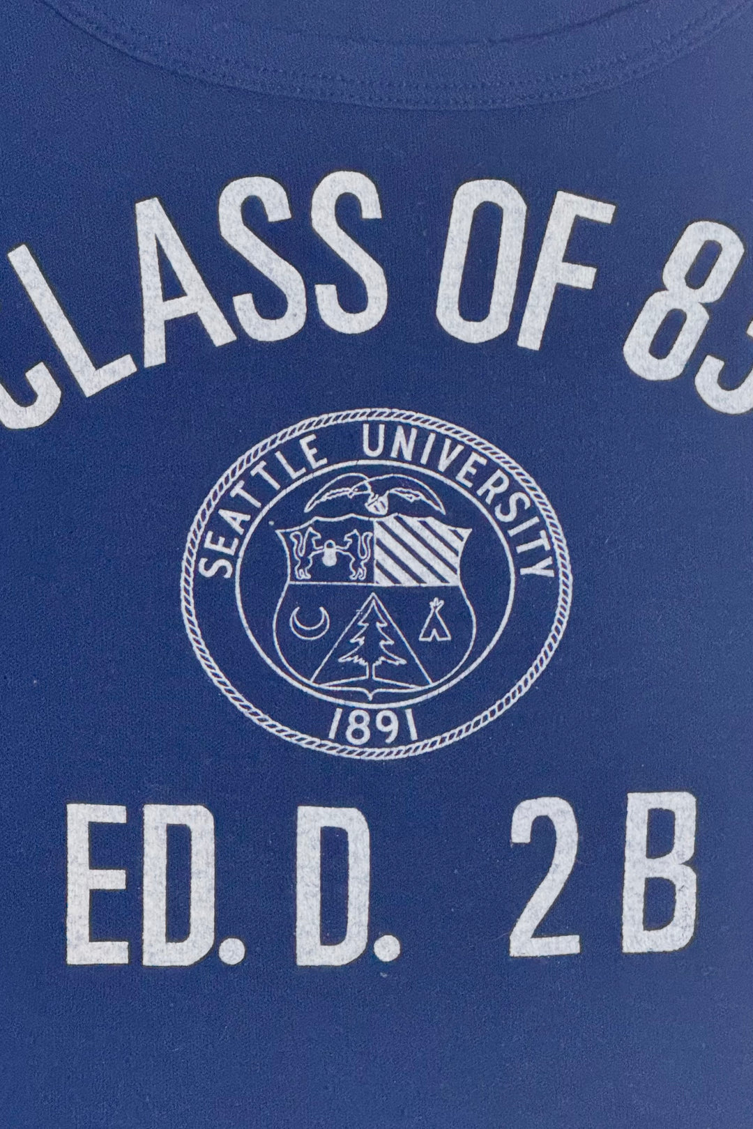 CLASS OF 1983 “I’M GETTING THE 3RD DEGREE” COLLEGIATE NAVY BLUE SHIRT LARGE