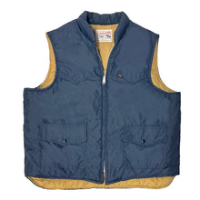 Load image into Gallery viewer, 1970’S LEE STORMRIDER MADE IN USA WESTERN PUFFER ZIP VEST X-LARGE

