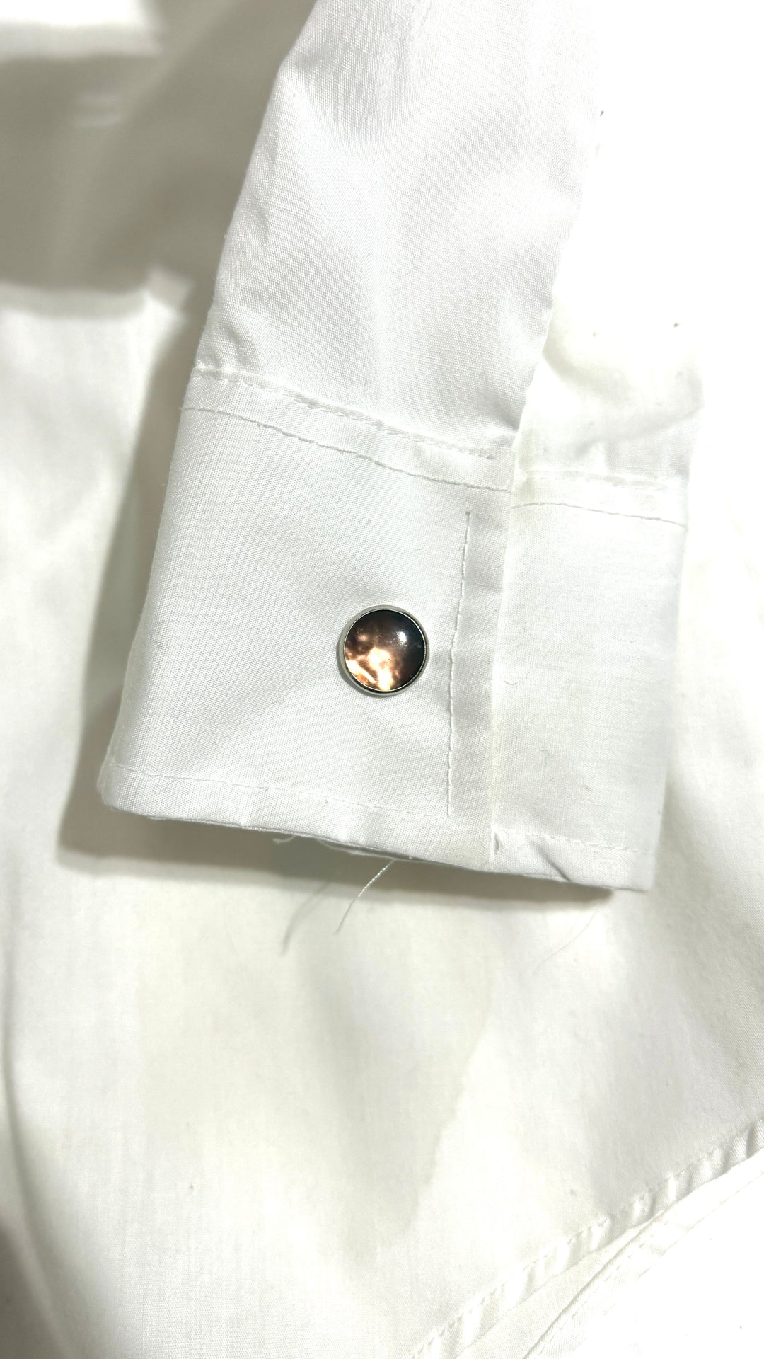 1970’S AFTER SIX MADE IN USA WESTERN PEARL SNAP FRILLED TUXEDO L/S B.D. SHIRT X-LARGE