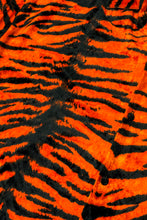 Load image into Gallery viewer, 1990’S HOAX MADE IN USA TIGER PRINT VELOUR S/S B.D. SHIRT LARGE
