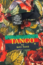 Cargar imagen en el visor de la galería, 1980’S TANGO MADE IN USA 100% COTTON FLORAL HANDMADE TIE
