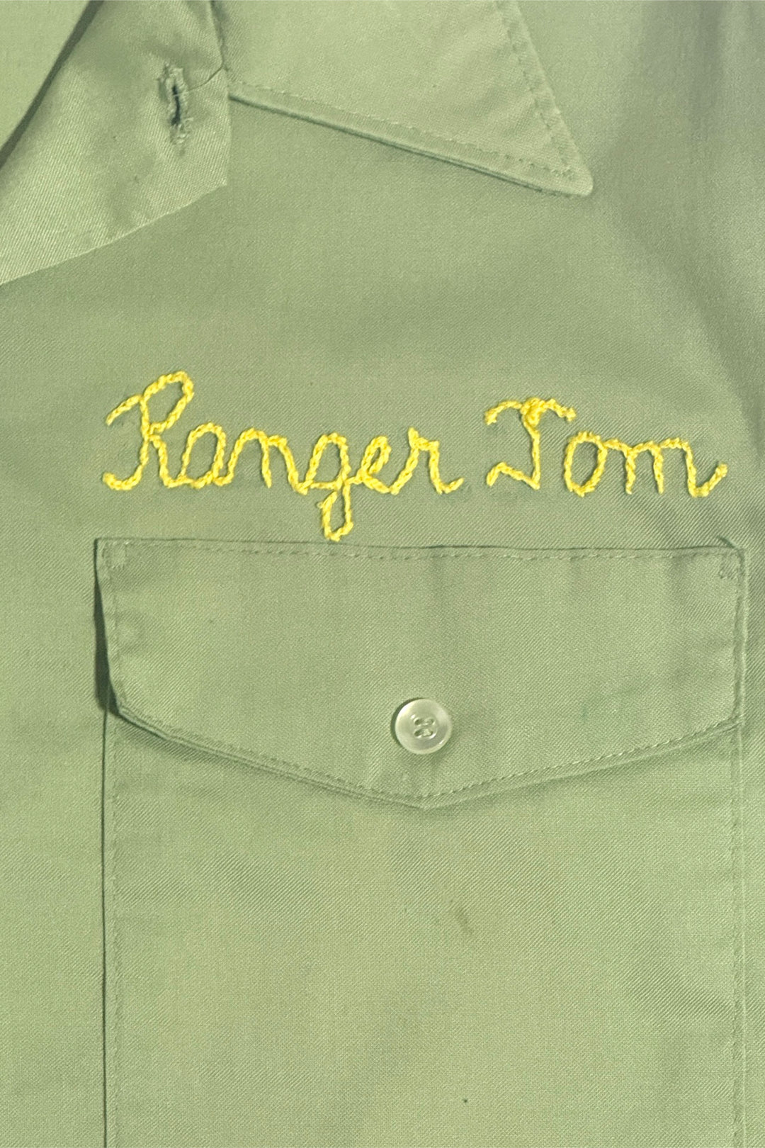 1970’S TAOS SKI VALLEY UNION MADE IN USA CHAINSTITCHED SELVEDGE WORK L/S B.D. SHIRT LARGE