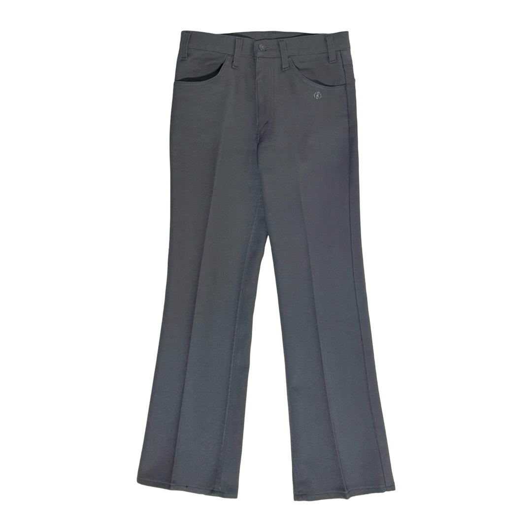 1970’S LEVI’S 517 STAPREST MADE IN USA MONOGRAMMED WESTERN BOOTCUT PANTS 28 X 30