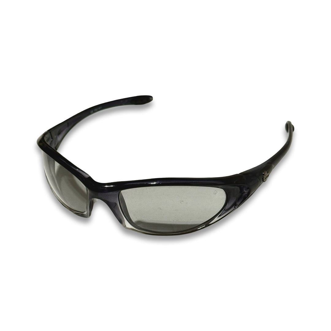 2000’S SPY OPTICS MADE IN ITALY WRAPAROUND GRADIENT TRANSLUCENT ACETATE & MIST LENSE SUNGLASSES