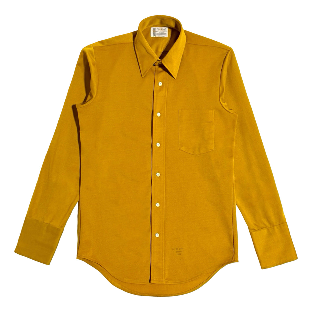 1960’S PENNEY’S MADE IN USA GOLDEN KNIT L/S B.D. SHIRT SMALL