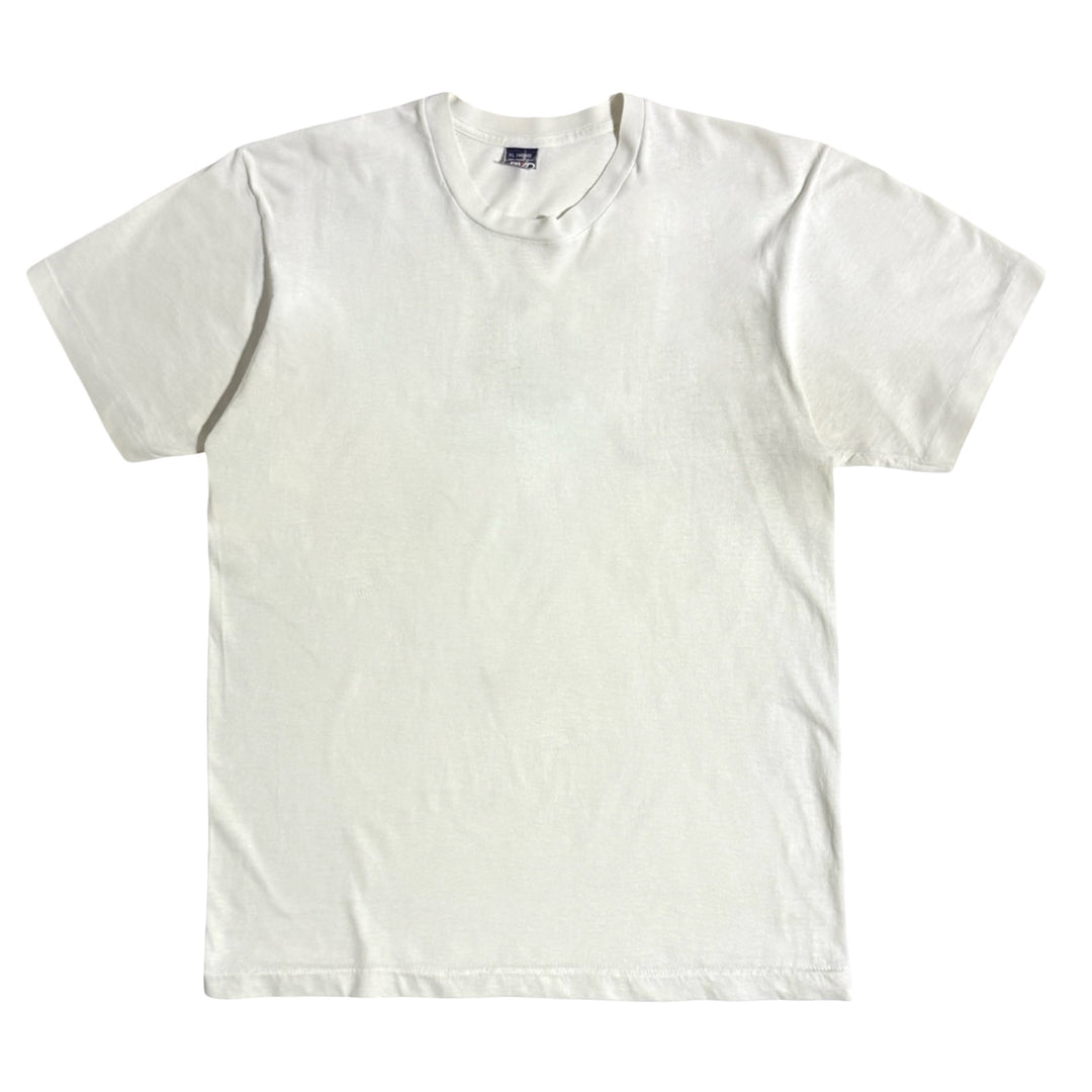 1980’S BVD MADE IN USA COMBED COTTON SINGLE STITCH THRASHED S/S T-SHIRT LARGE