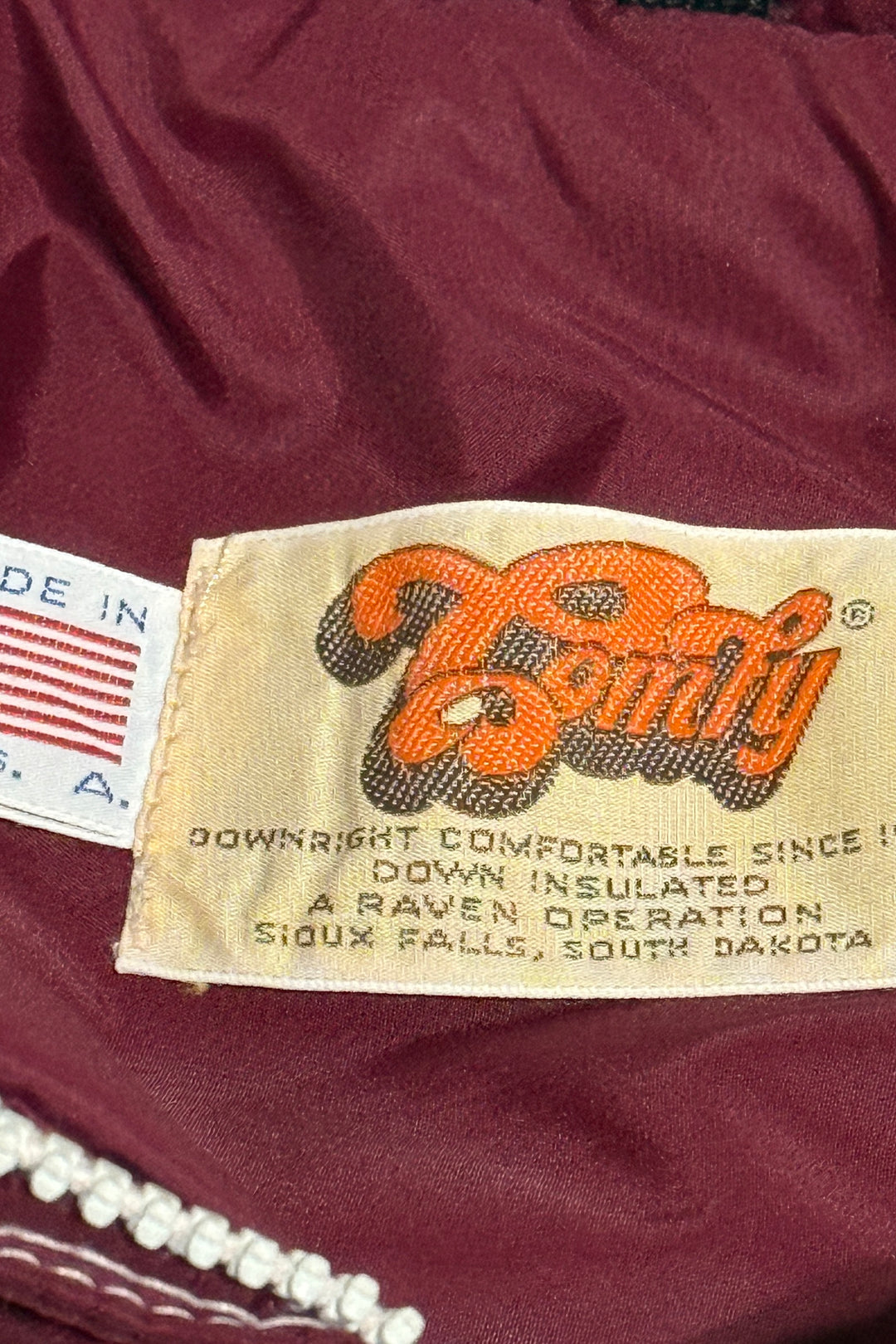 1970’S COMFY MADE IN USA CROPPED WESTERN QUILTED GOOSE DOWN JACKET MEDIUM