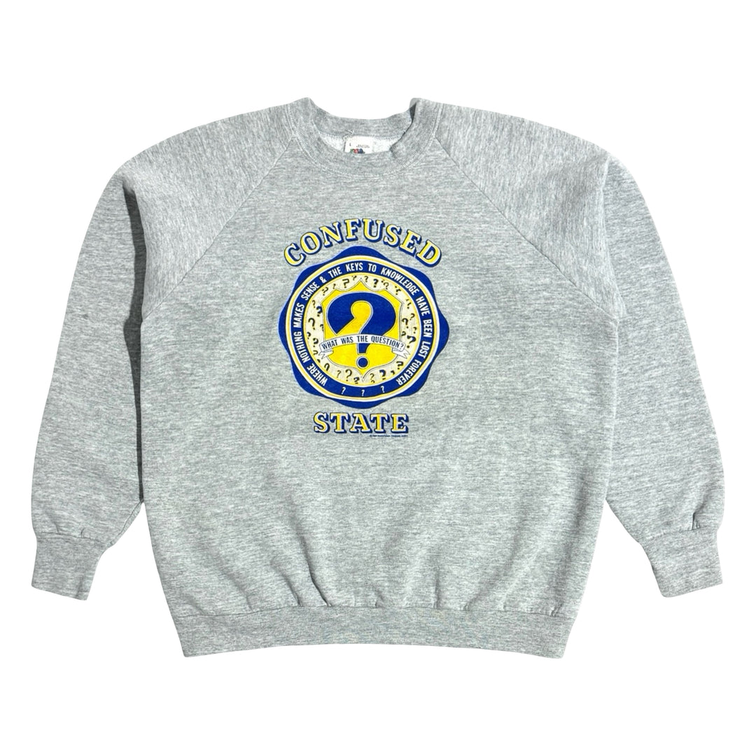 1980’S DAZED & CONFUSED UNIVERSITY MADE IN USA RAGLAN SLEEVE CREWNECK SWEATER LARGE