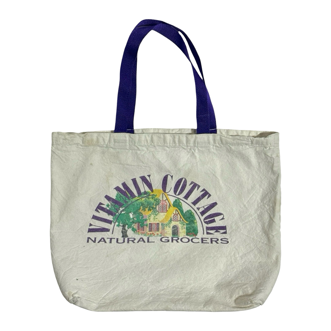 1990’S THRASHED VITAMIN COTTAGE CANVAS GROCERY BAG
